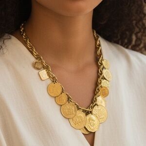 Franklin Mint Gold Coin Necklace